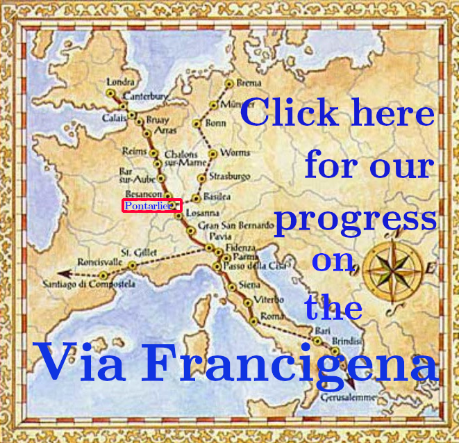 Our progress on the Via Francigena